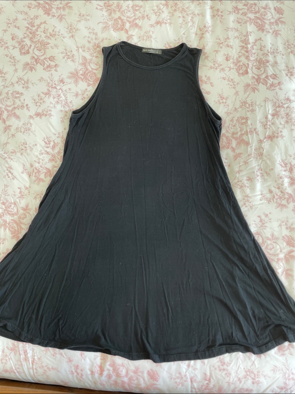 Black Sleeveless Swim Coverup Tunic by Sarin Mathew’s